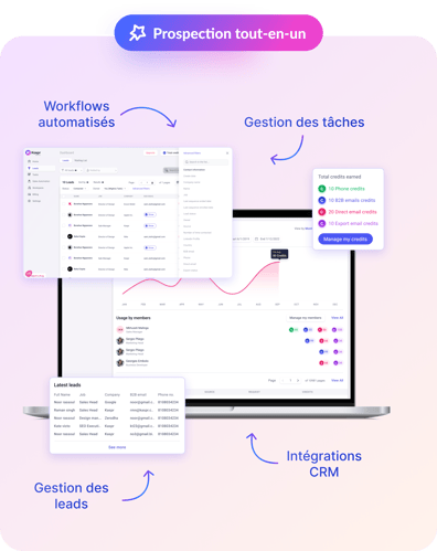 La plateforme tout en un de Kaspr pour récupérer et gérer vos données